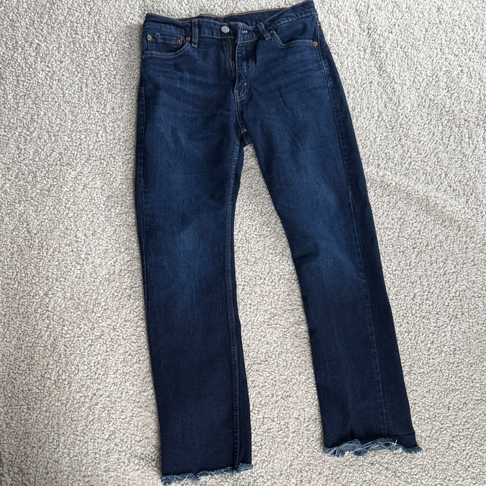 Levi's Dark Blue Straight Leg Women's Jeans